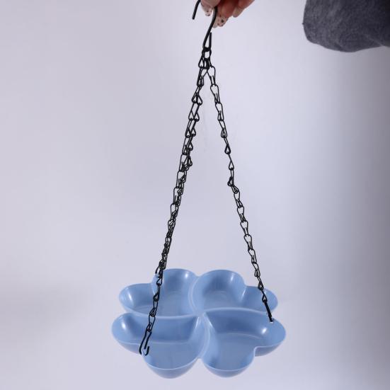 Bird Feeder No-drill Installation Large Capacity Outdoor Wild Bird Feeder Fade-resistant Uv Protection Bird Feeder