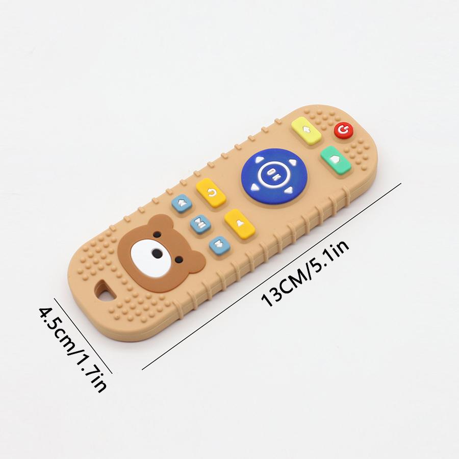 Children's silicone teething remote control baby mouthing period soothing teething teething remote control toys silicone teeth u