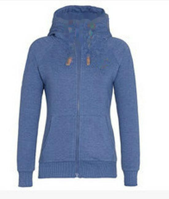 Women's Sports Cardigan with Side Zipper and Hood