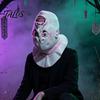 Scary Halloween Costume Accessory Upside Down Demon Latex Full Face Mask, Alien Cosplay Durable Mask Headgear, Creepy Prop for Party Escape Room Stage