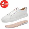 Fashion Flat or 5cm Height Increasing Men Shoes Casual Elevator Shoes Man Fashion Lift Sneakers Sport Genuine Leather Shoes Tall Shoes