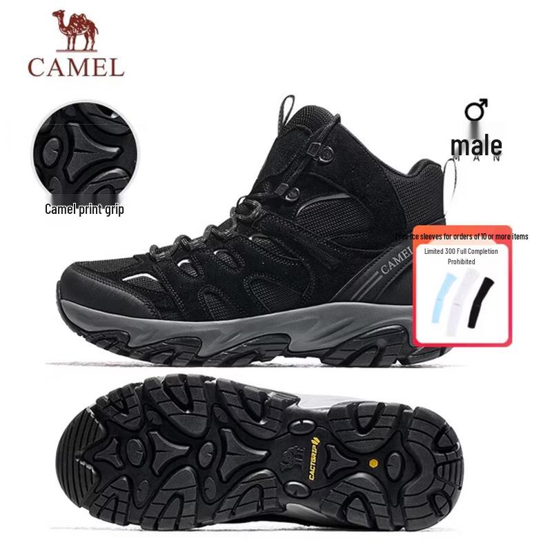 CAMEL Triumph Мужские водонепроницаемые противоскользящие низкие походные ботинки 42 чёрный