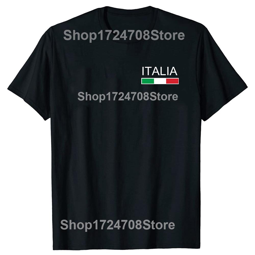 Italia Flag Italian T Shirts Summer Style Streetwear Short Sleeve Italy Italiano Family Birthday Gifts T-shirt Mens Clothing