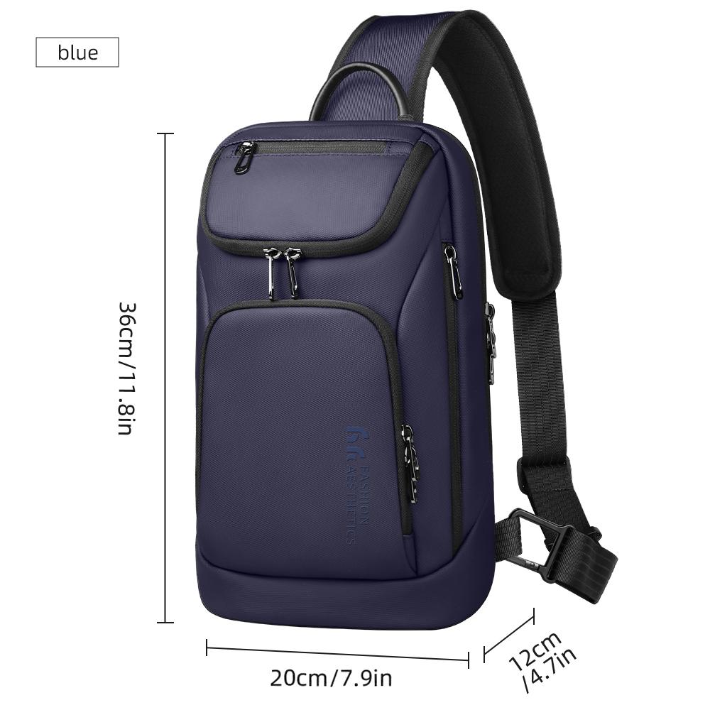Heroic Knight Sling Bag Business Portable Crossbody Bag Waterproof Men's Shoulder Bags Anti-theft Male Travel Short Trip Chest Bag For 11 Inch iPad