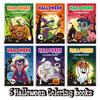 Halloween Coloring Book Set 6 Children's Cartoon Graffiti Party Funny Pumpkin Coloring Books
