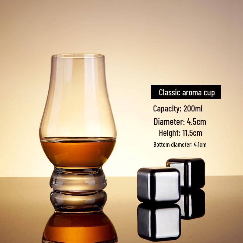 ZISIZ Crystal Glass Whiskey & Cocktail Glass Set