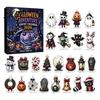 Bomboniere per Festa di Halloween per Bambini Calendario dell'Avvento 2026 Scatola Conto alla Rovescia di 24 Giorni con Mini Collezionabili Avventura Set di Ornamenti Acrilici Figure Spettrali