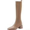 Fashion Women Fashionable versatile High Heels Retro women shoes Autumn Winter Long Boots Elegant Women New Knee High Socks Shoes