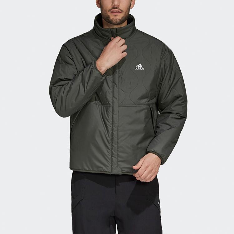 Adidas Wendejacke mit Kragen aus Baumwolle für Herren Oberbekleidung Grün GF0052