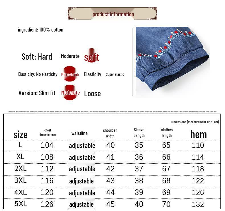 YUZHAOLIN Women's Summer Slim Fit Denim Shirt