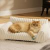 Sofá cama para mascotas de felpa de conejo extraíble y lavable universal para las cuatro estaciones perrera para gatos y perros cojín cálido