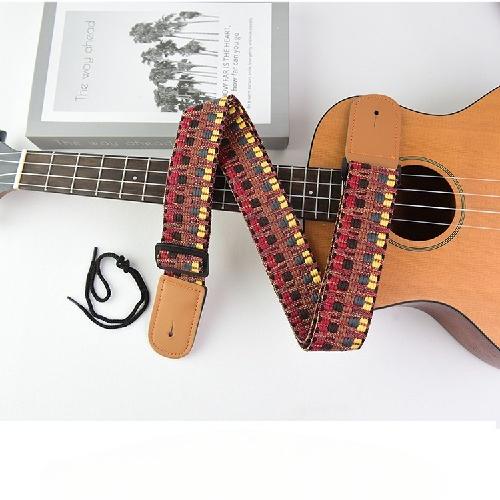 Ethnic Style Weaving Electric Guitar Strap Acoustic Guitar Strap Electric Bass Ukulele Universal Strap Guitar Accessories