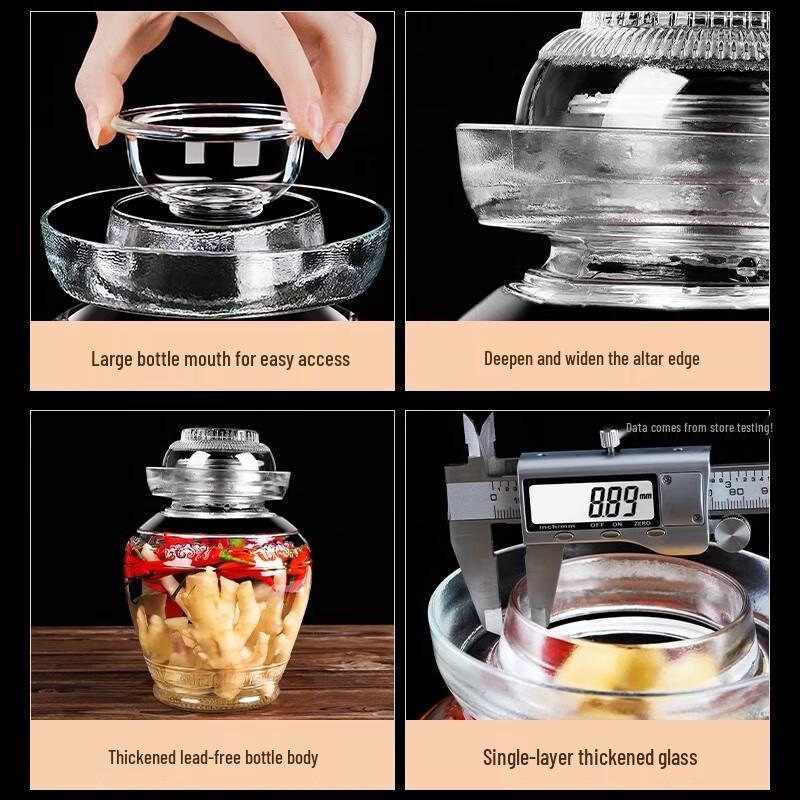 Churong Lead-Free Glass Pickling Jar