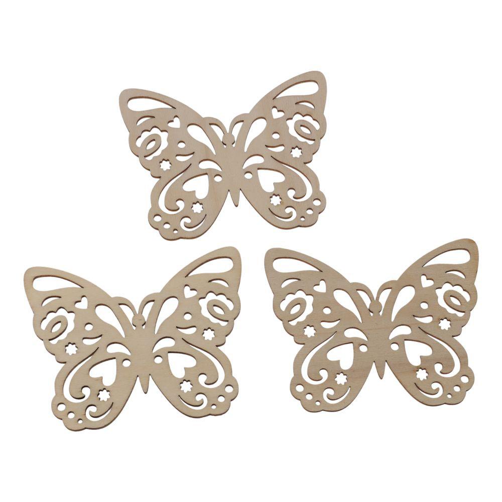 10pcs 90mm*69mm Unfinished Wooden Cutouts Wood Blank Wooden Ornaments  Hanging Ornaments