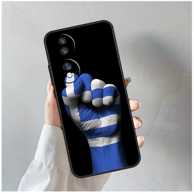 Greece Greek Flag Case For Honor 90 Lite 50 70 Magic 5 6 Pro X6 X7 X8 X9 X6a X7a X8a X9a X9b X8b Cover Coque