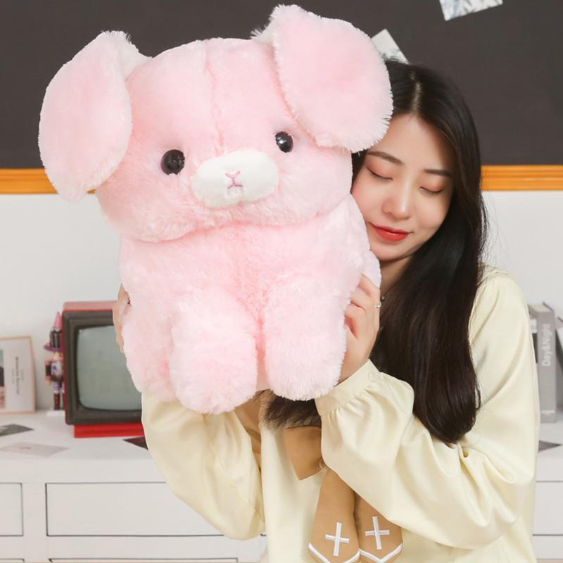 43/52cm Cute Bunny Plush Long Ear Rabbit Toy Soft Cloth Stuffed Rabbit Easter Gift Decor Baby Appease Toy for Children Kids Gift