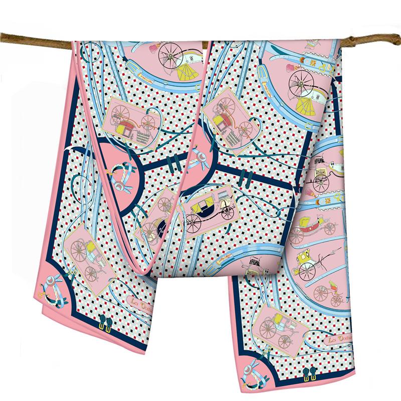 

Шелковый твиловый шарф 150x40 см Женские шарфы-шали с ручной подшивкой Масляная живопись Длинные шарфы-обертывания Бандана Большие хиджабы Женские фуляры 150CM x 40CM