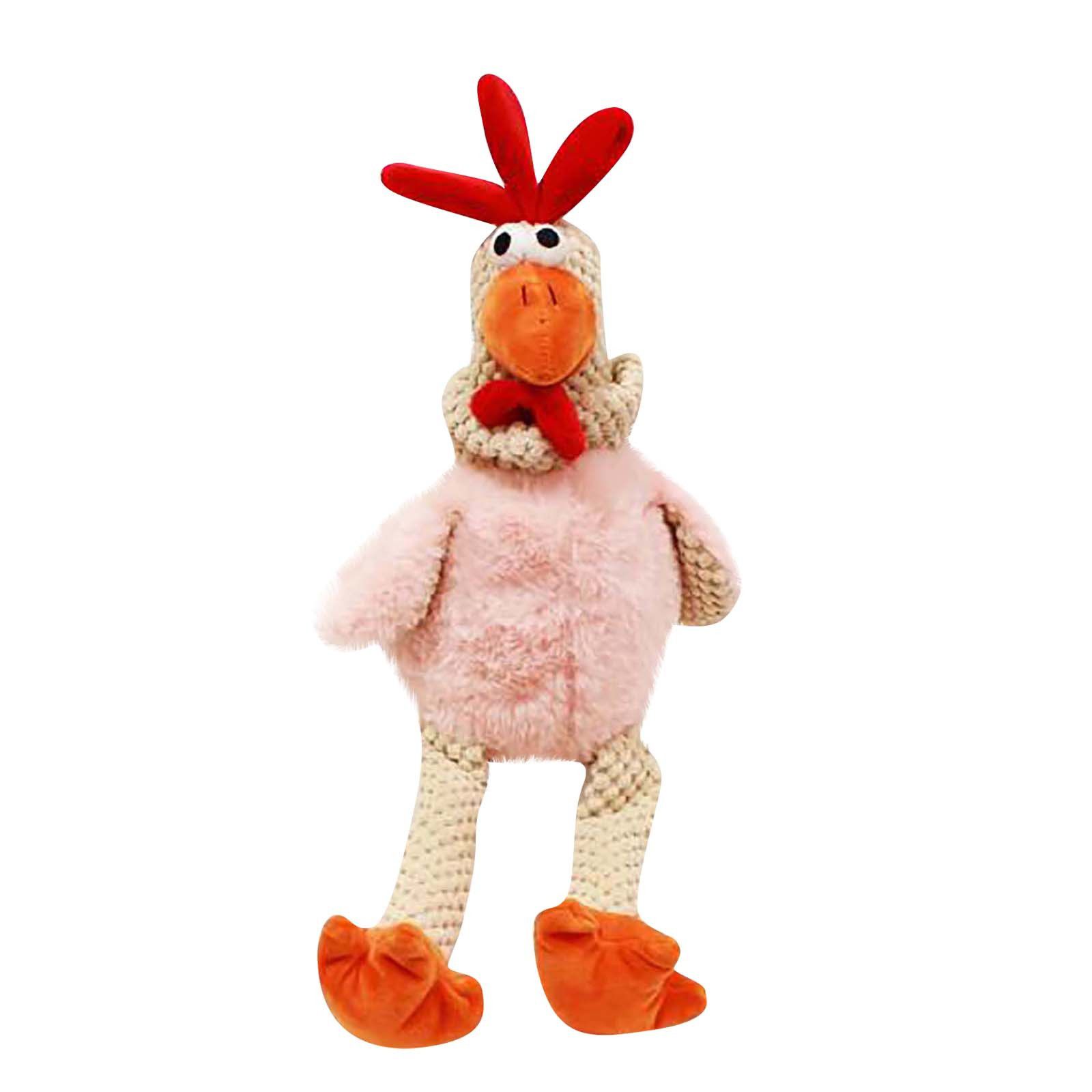 

Плюшевая Бегущая Курица Игрушка Мультяшные Животные Питомцы Жевательная Кукла Подарки на День Рождения для Детей 35CM-13.6IN розовый