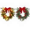 Christmas Wreath Berry Front Door Hanging Wreath With Large Bow Decoration Christmas Crafts Supplies Christmas Decorations