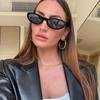 New Oval Small Frame Sunglasses Trendy Women Retro Style Sexy Eyeglasses Women's Fashion Decorative Shades UV400 Eyeglass