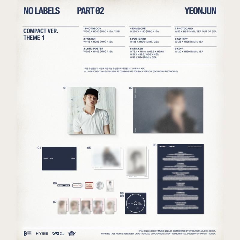 [VORBESTELLUNG] YEONJUN – KEINE LABELS: TEIL 02 (Kompakte Ver.)