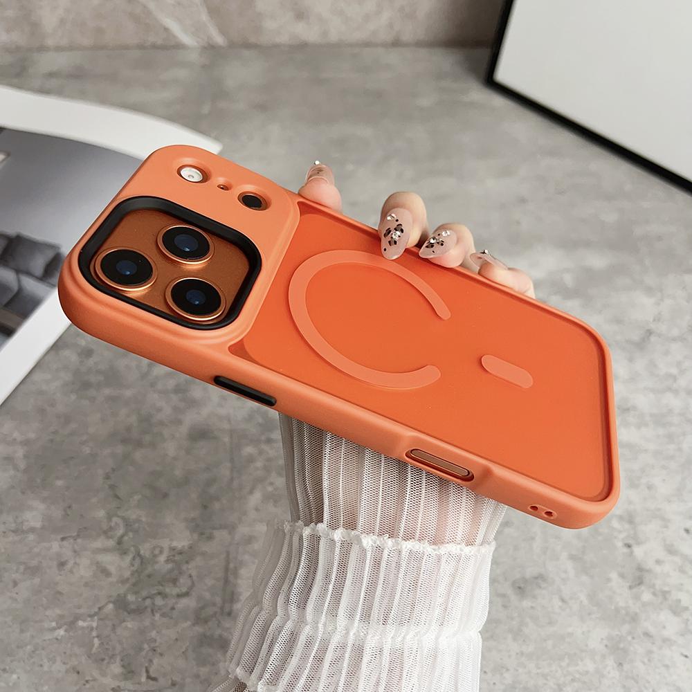 Magnetic Luxury Armor Shockproof Case For iPhone 17 Pro Max 17 Pro 17Air Matte Hard Cover