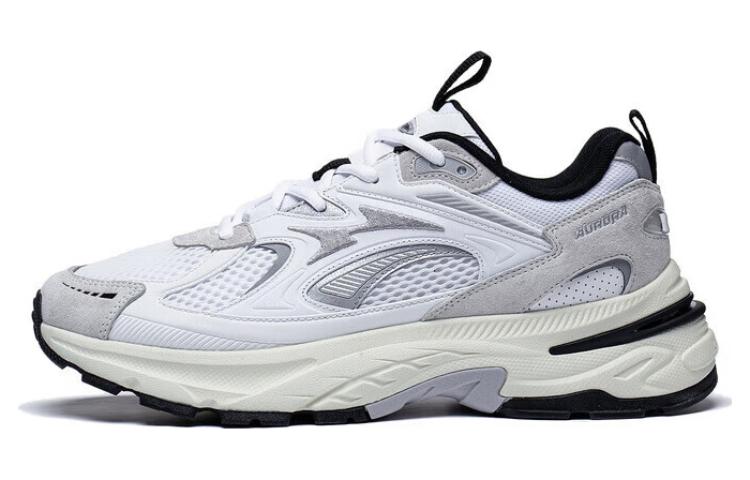 Li Ning Aurora 2K Удобные Нескользящие Износостойкие Низкие Повседневные Кроссовки Мужские Стандартные Белые AGCT107-1 39.5