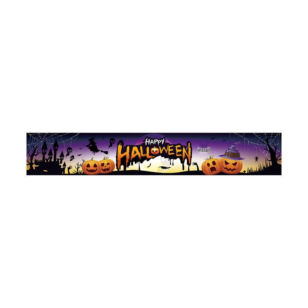 Customizable Day of the Dead Skull Banner for Halloween Party Decorations