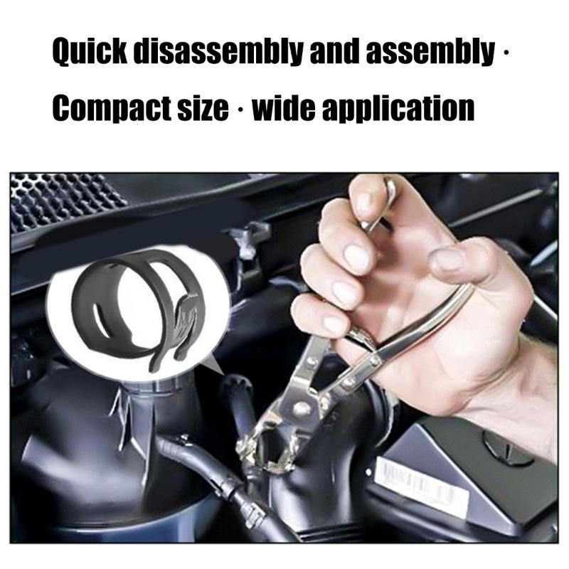 Heavy Duty Automotive Hose Clamp Pliers For Fuels Line And AC Pipe Repair Alloy Steel Construction Ergonomic Grip Design