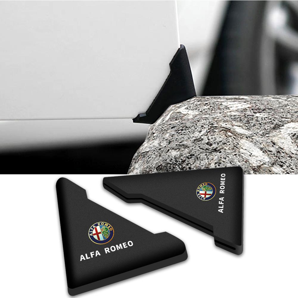 DPRM7 For Alfa Romeo Sportiva Tonale Giulietta 159 Stelvio 2PCS Car Door Corner Cover Bumper Crash Scratch Protector Car Accessories