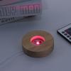 for Crystal Ball Home Decor Wooden Lighted Base Stand Color Changing LED Lights Display Base