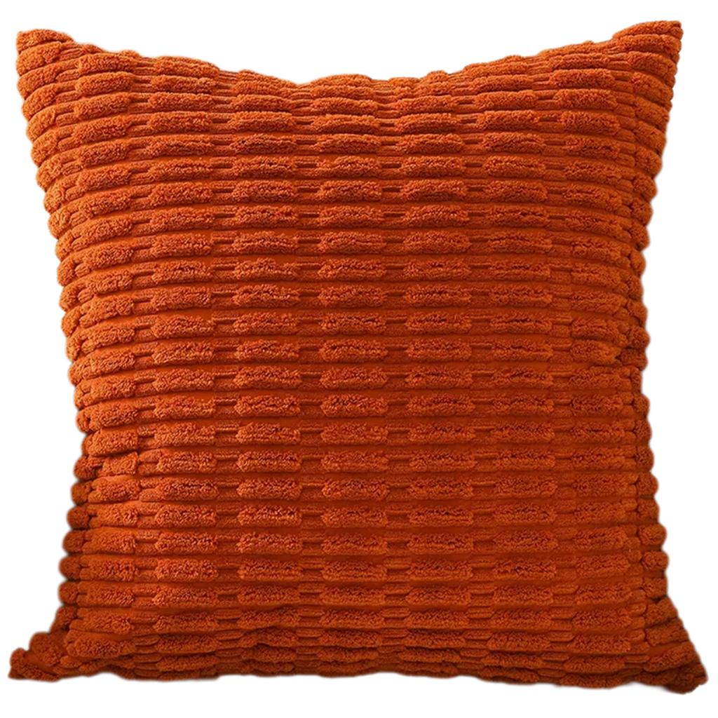 Durability Corduroy Cushion Cover with Invisible Zippered Close Enhances Any Decors Styles Standard Size 45x45cm
