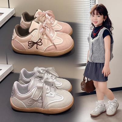 Tênis esportivos para meninas 2025 primavera e outono novos sapatos de treinamento moral para crianças sapatos de skate para meninas sapatos casuais da moda para crianças mais velhas tre