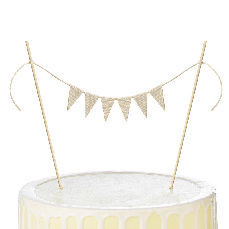 European Style DIY Birthday Cake Topper Decoration – Party Ornaments Kraft Paper Card Packaging