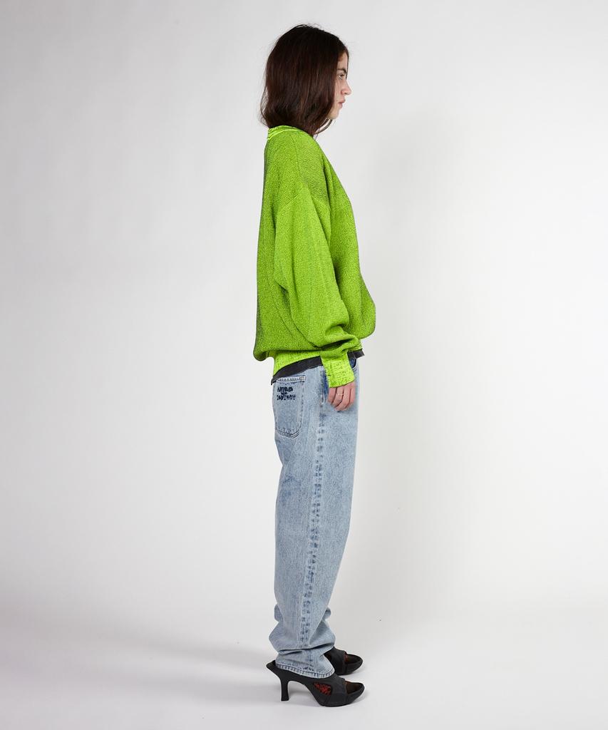 ARIES (U) Glitch Temple Knit Yellow