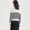 Early Spring V-Neck Knitted Striped Cardigan