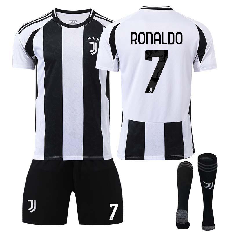 2425 Maillot de Football Juventus N°. 9 Hovic 10 Ildez 7 Chiesa 19 Thuram Ensemble