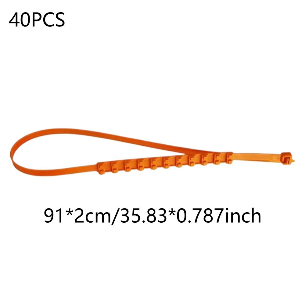 

Tire Zip Ties For Snow 40 Pieces Adjustable Wheel Cables Winter Wheels Belt For Winter Ice Muddy Roads Vehicles Trucks SUVs
