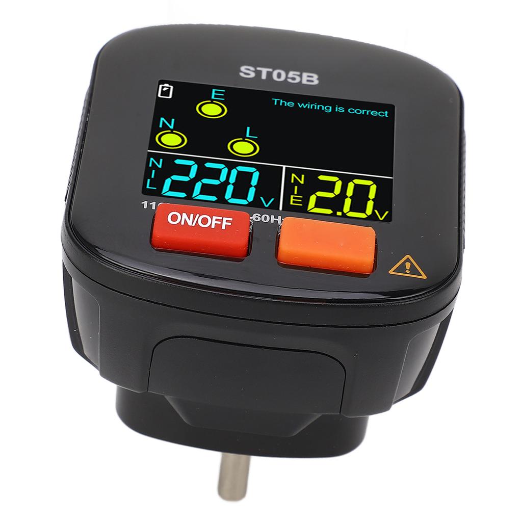 Outlet Checker Electrical Socket Tester Receptacle Detector with LED Display