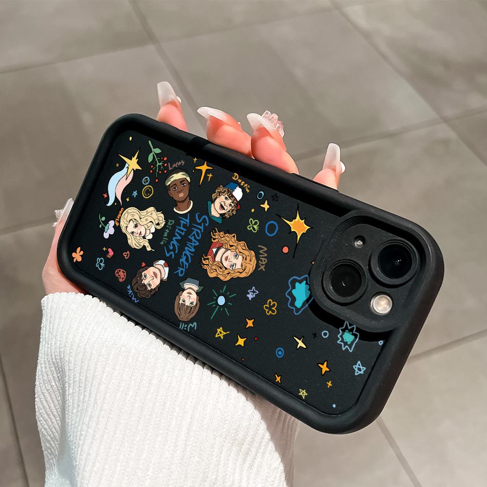 Mäkký silikónový štvorcový rebrík so vzorom tlače Kryt telefónu Plný kryt fotoaparátu Ochranné gumené puzdro odolné voči nárazom pre iPhone Infinix Tecno OnePlus