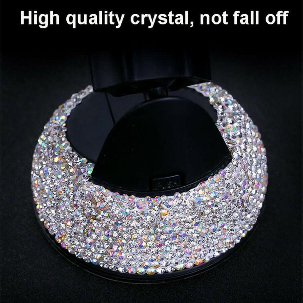 Bling Rhinestone Mobile Phone Holder Secure Hold Air Vent Phone Holder for Car Dashboard