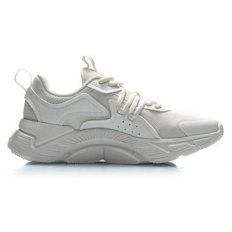 Li Ning Non slip Lightweight Low top Running Shoes Women's White ARHQ116-2