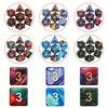 Sada polyedrických kostek 28-49 ks s černou úložnou taškou Barevné číslo Polyedrické kostky RPG D&D Hry na hrdiny Příslušenství