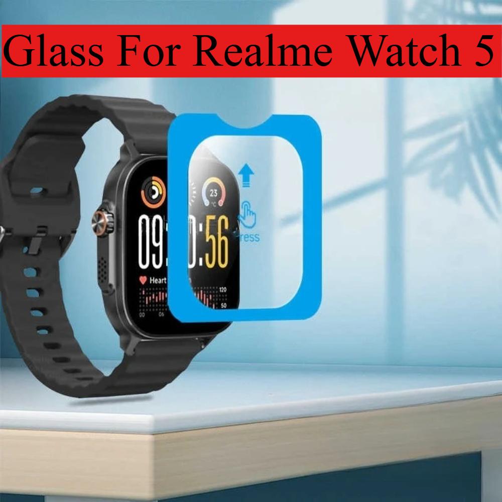 For Realme Watch 5 Screen Protector Tempered Glass for Real Me Watch5 WATCH5 Positioning Clear HD Anti Scratch Protective Film