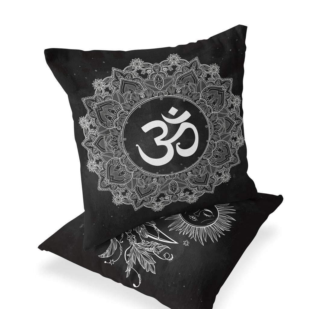 Mysterious Vintage Religious Yoga Symbol Pillowcases Home Decor Housse De Coussin Cojines Decorativos Para Sofá Poduszka
