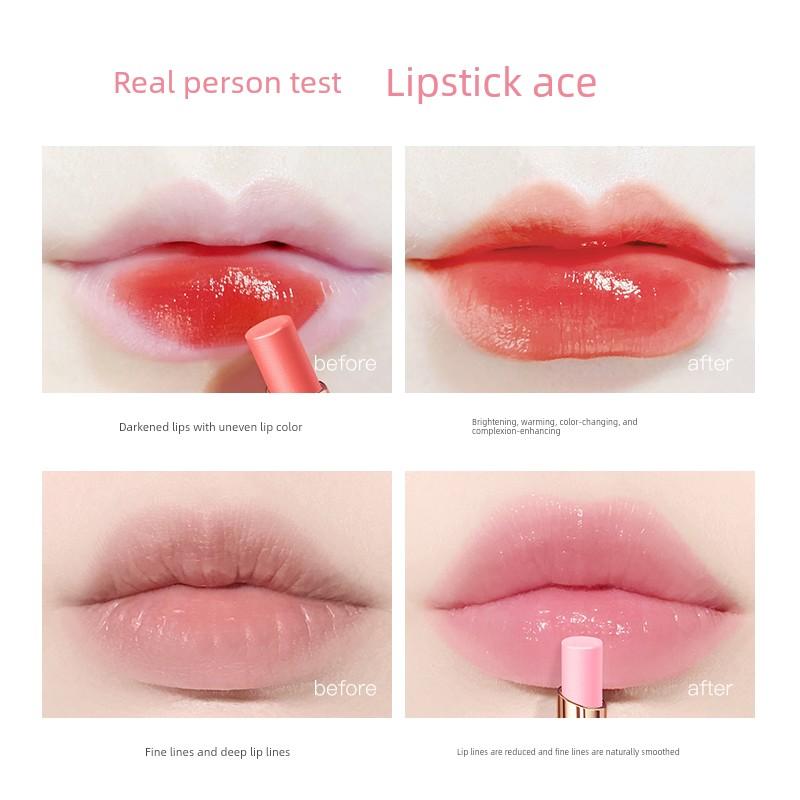 Color-Changing Lip Balm for Women, Moisturizing, Non-Fading, Non-Stick, Waterproof Lipstick, Special Lip Gloss for Light Makeup and No Makeup