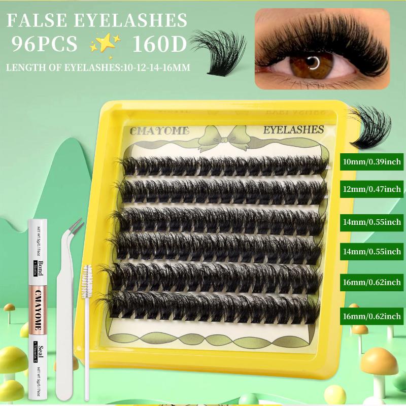 Exclusive Eyelash Extension Kit with Lash Bond and Clusters for Defined Lashes