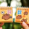 Creative Mini Cartoon Desk Calendar Cute Capybara Portable Pocket Calendar Manage Time Schedule Desktop Decoration Gifts