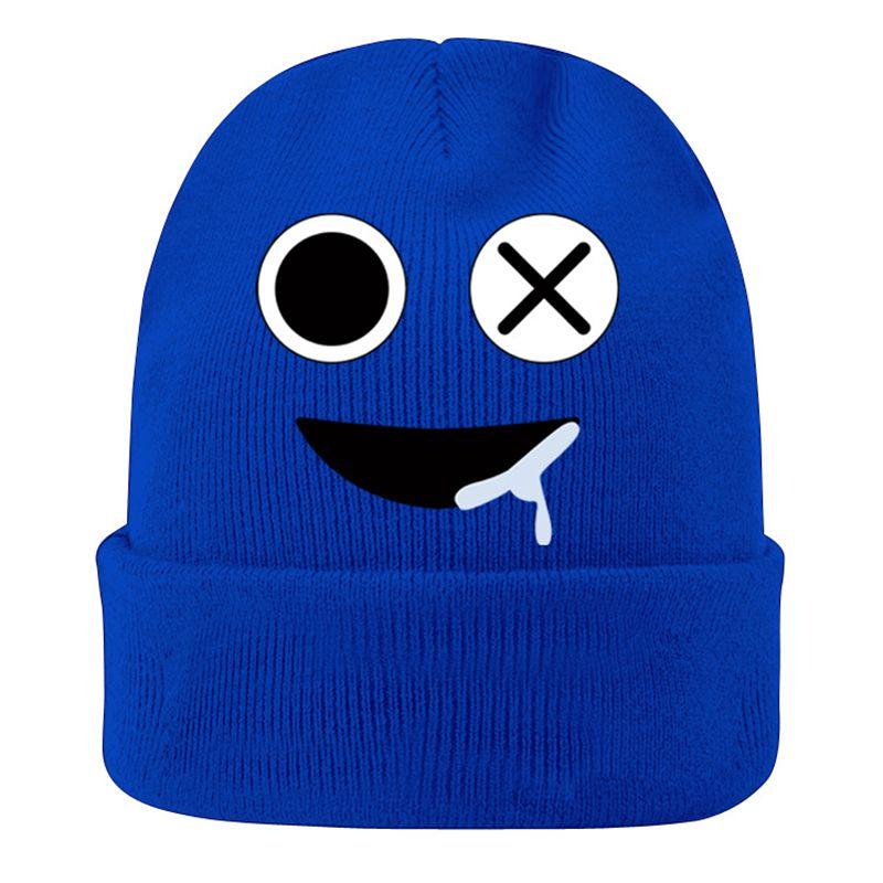 Friends Rainbow Roblox Knitted Cap Printed Elastic Hat Warm Kids Adult Xmas Gift