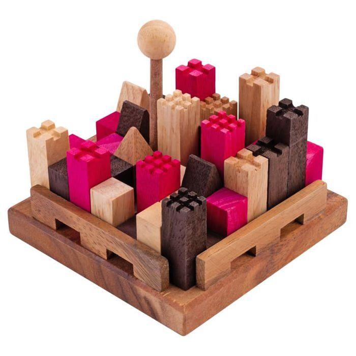 Casse-tête en bois - Engelhart - Le Château Fort - 11 pièces - Écologique - Niveau difficile 4/5